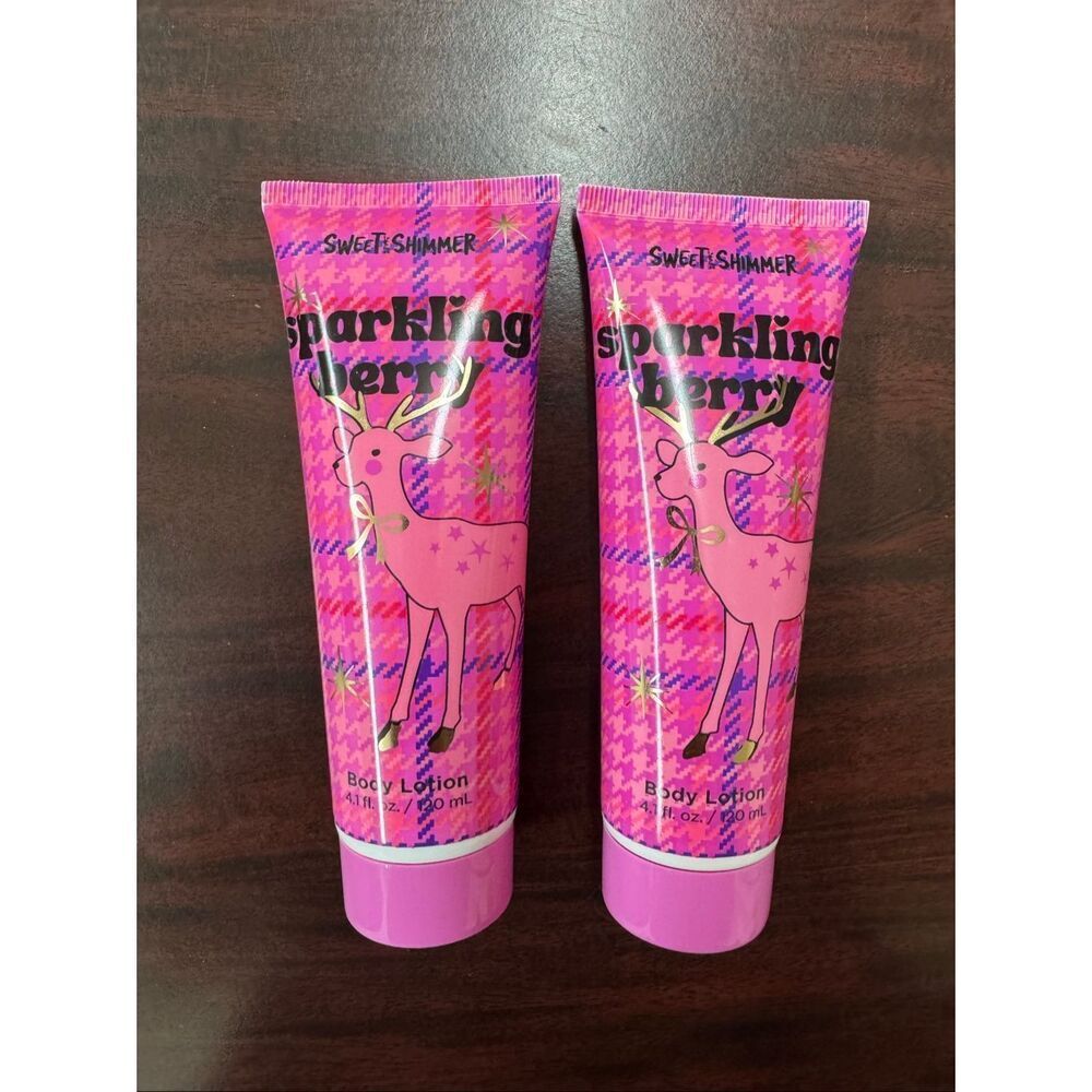 Sweet & Shimmer Sparkling Berry Body Lotions- 4.1 oz Bottles